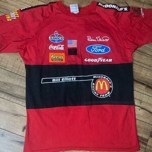 Vintage 1996 Bill Elloitt #94 McDonald Racing Team T-Shirt NASCAR Size XL